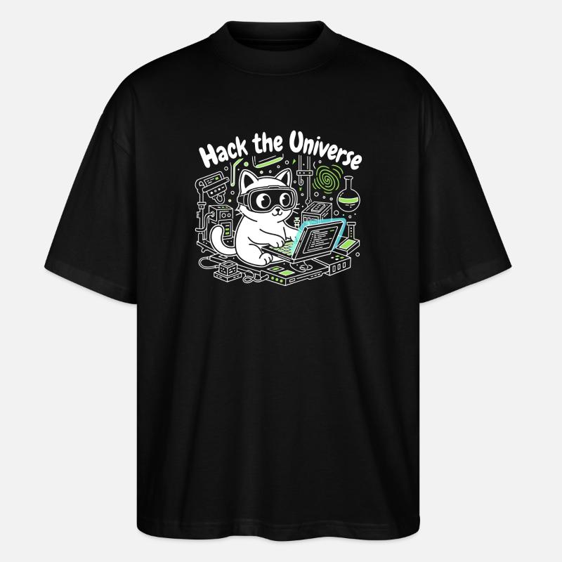 L’univers du crack KatzHacker - T-shirt bio Blaster 2.0 coupe oversize Stanley/Stella Unisexe - noir