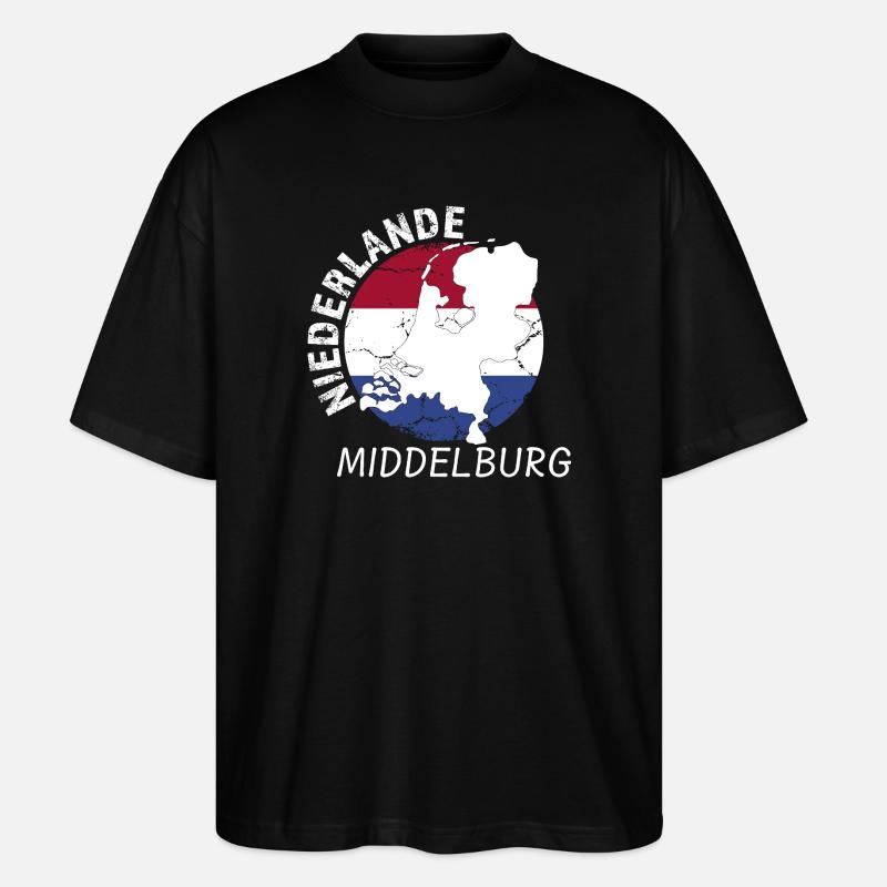 Middelburg - Stanley/Stella Oversized Unisex Organic T-shirt Blaster 2.0 - black
