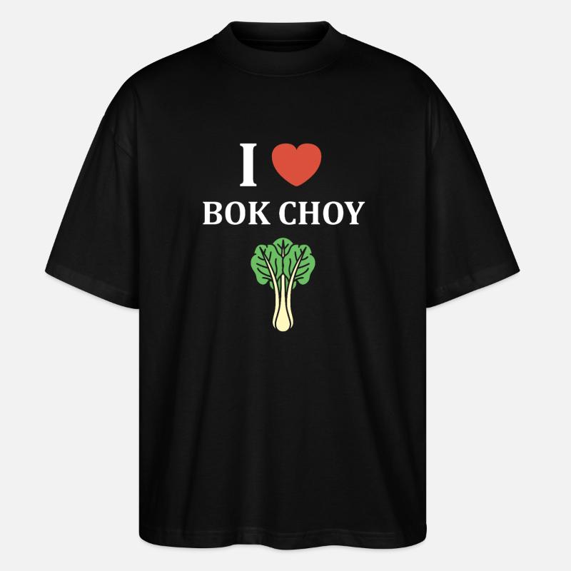 J Adore Bok Choy Grafik - Stanley/Stella Oversized Unisex Bio T-Shirt Blaster 2.0 - Schwarz