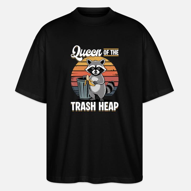 Drôle de raton laveur - T-shirt bio Blaster 2.0 coupe oversize Stanley/Stella Unisexe - noir