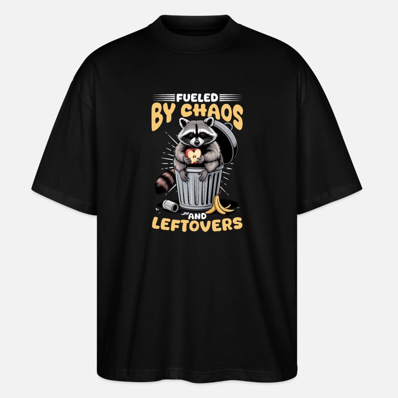 Drôle de raton laveur - T-shirt bio Blaster 2.0 coupe oversize Stanley/Stella Unisexe - noir