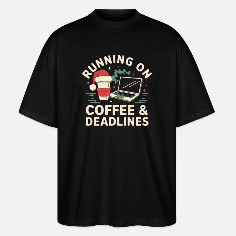 Bureau Noël - T-shirt bio Blaster 2.0 coupe oversize Stanley/Stella Unisexe - noir