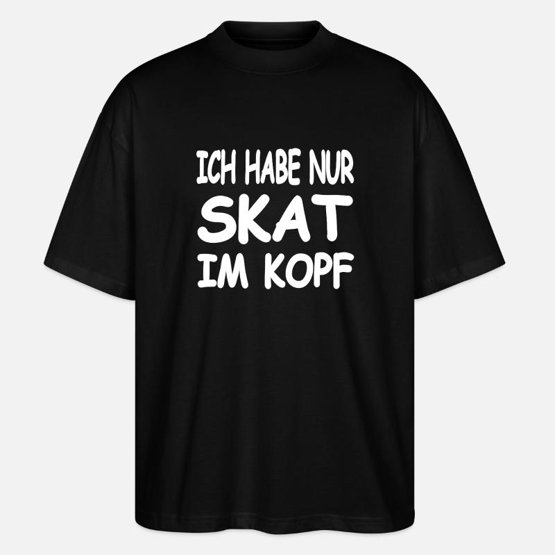 Skat - Stanley/Stella Oversized Unisex Bio T-Shirt Blaster 2.0 - Schwarz