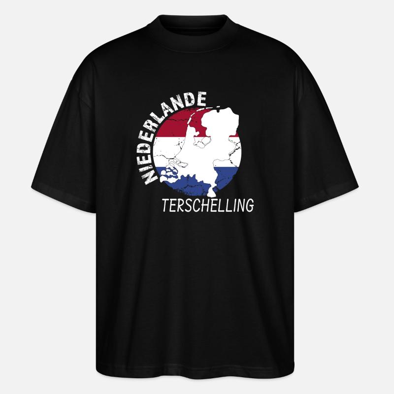 Terschelling - Stanley/Stella Oversized Unisex Bio T-Shirt Blaster 2.0 - Schwarz