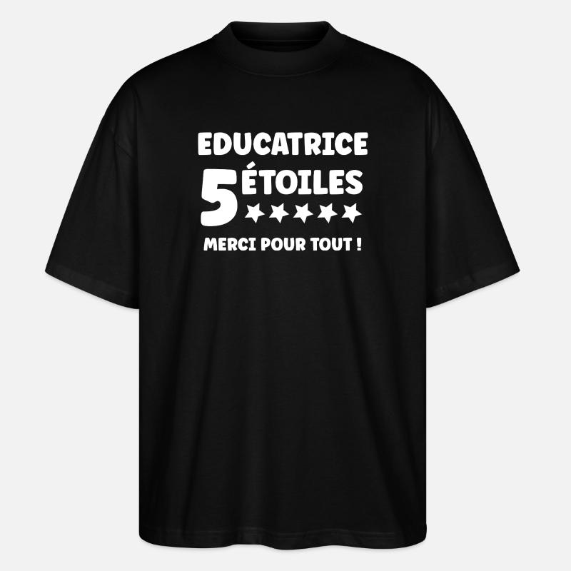 Erzieher - Stanley/Stella Oversized Unisex Bio T-Shirt Blaster 2.0 - Schwarz