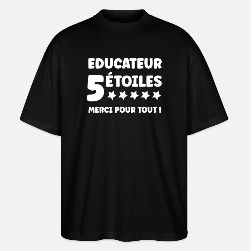 Erzieher - Stanley/Stella Oversized Unisex Bio T-Shirt Blaster 2.0 - Schwarz