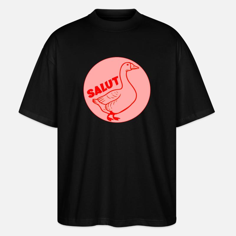 Fun Goose Hallo - Stanley/Stella Oversized Unisex Bio T-Shirt Blaster 2.0 - Schwarz