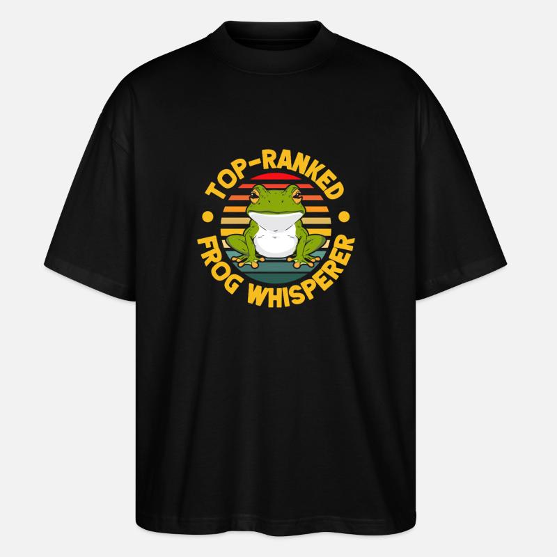 Frog Catcher Top-Ranked Frog - Stanley/Stella Oversized Unisex Bio T-Shirt Blaster 2.0 - Schwarz