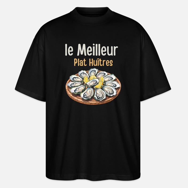 The Best Oyster Platter - Stanley/Stella Oversized Unisex Organic T-shirt Blaster 2.0 - black