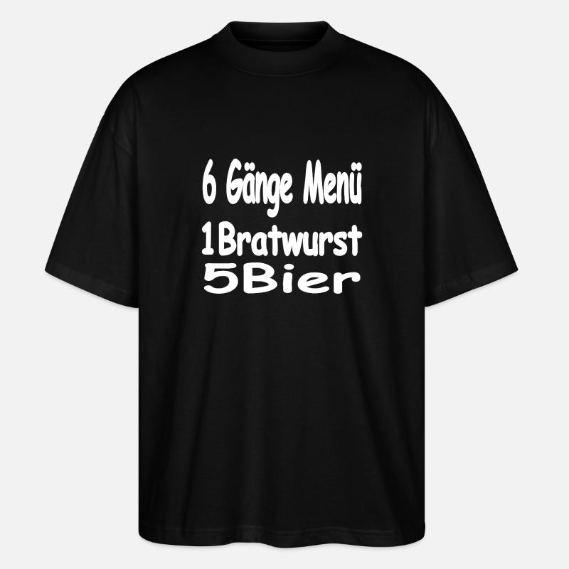 Bier - Stanley/Stella Oversized Unisex Bio T-Shirt Blaster 2.0 - Schwarz