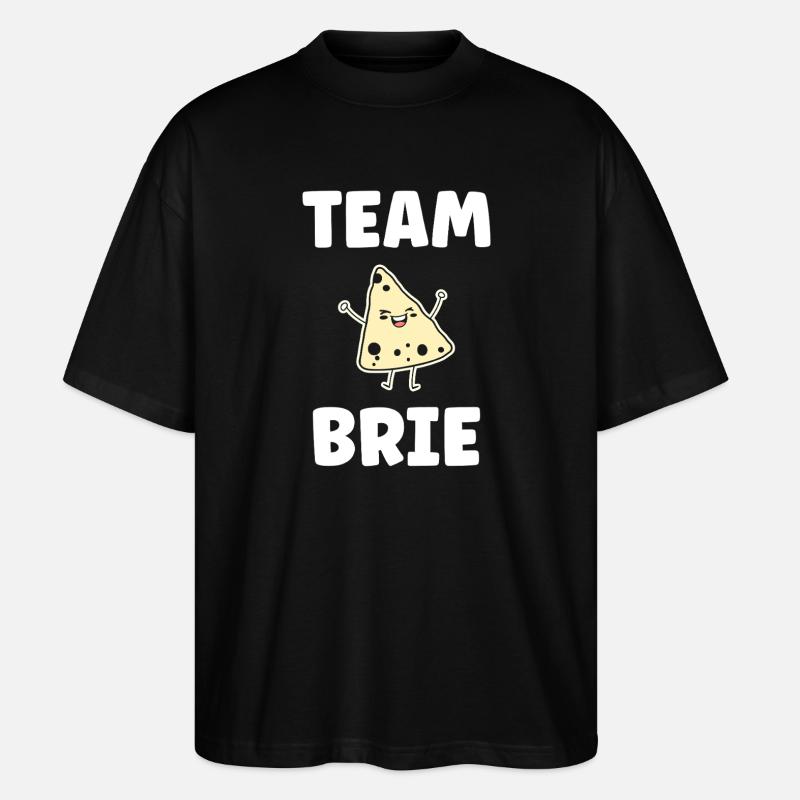 Humor Brie-Käse - Stanley/Stella Oversized Unisex Bio T-Shirt Blaster 2.0 - Schwarz
