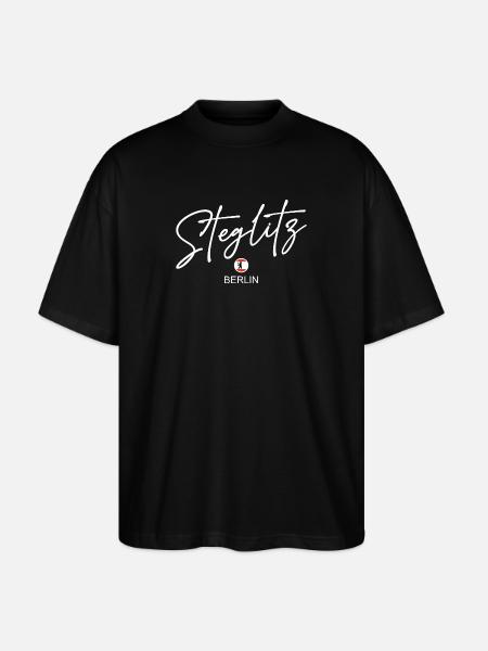 Steglitz - Berlin Flag - Berlin Bear - Stanley/Stella Oversized Unisex Organic T-shirt Blaster 2.0 - black