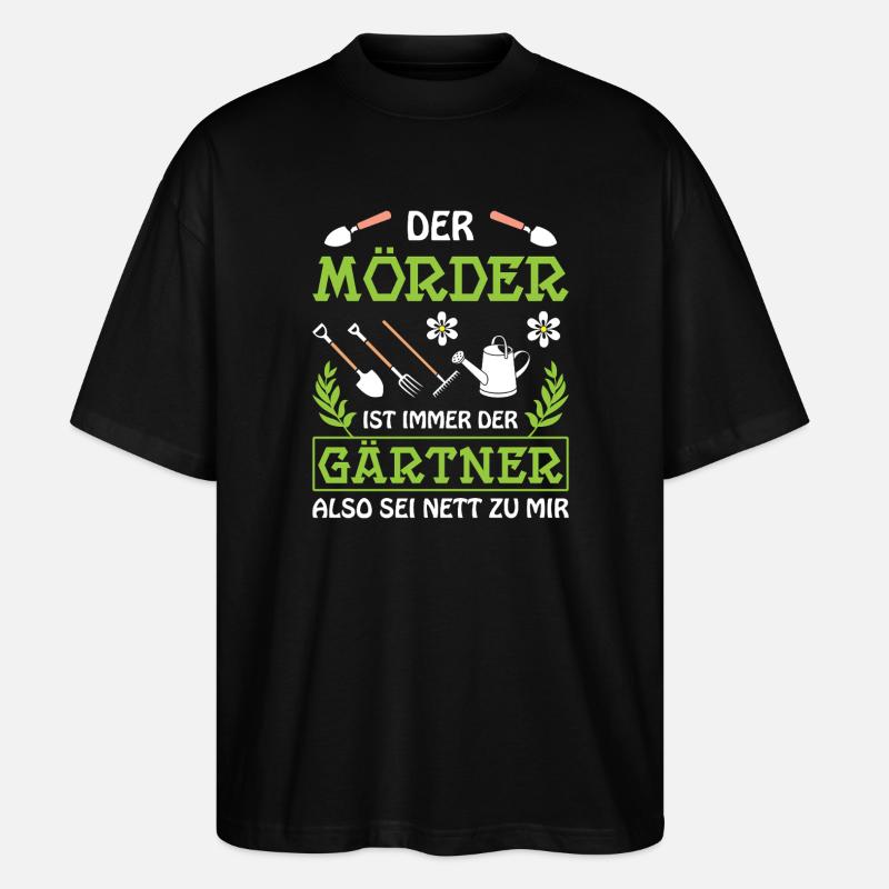 Garten Gärtner Gärtnern Gartenarbeit Gartenarbeit - Stanley/Stella Oversized Unisex Bio T-Shirt Blaster 2.0 - Schwarz