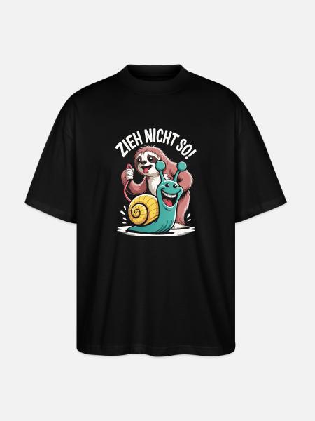 Don't Pull So Sloth Humor - Stanley/Stella Oversized Unisex Organic T-shirt Blaster 2.0 - black