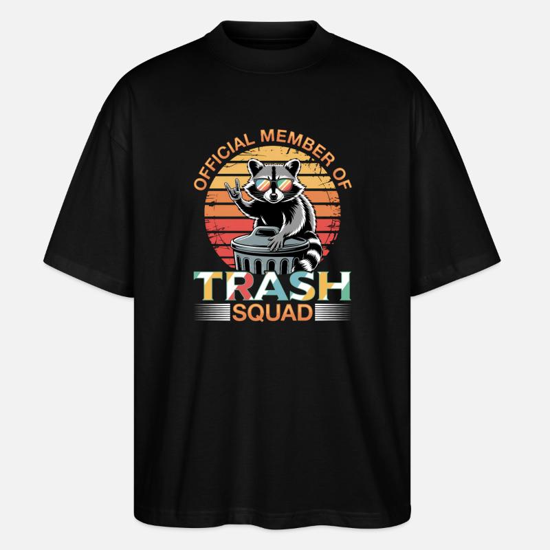 Drôle de raton laveur - T-shirt bio Blaster 2.0 coupe oversize Stanley/Stella Unisexe - noir