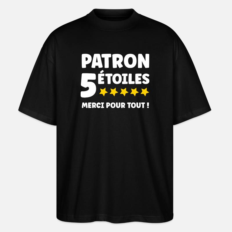 Chef - Stanley/Stella Oversized Unisex Bio T-Shirt Blaster 2.0 - Schwarz
