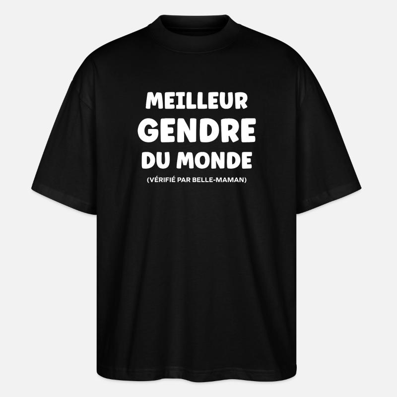 Schwiegersohn - Stanley/Stella Oversized Unisex Bio T-Shirt Blaster 2.0 - Schwarz