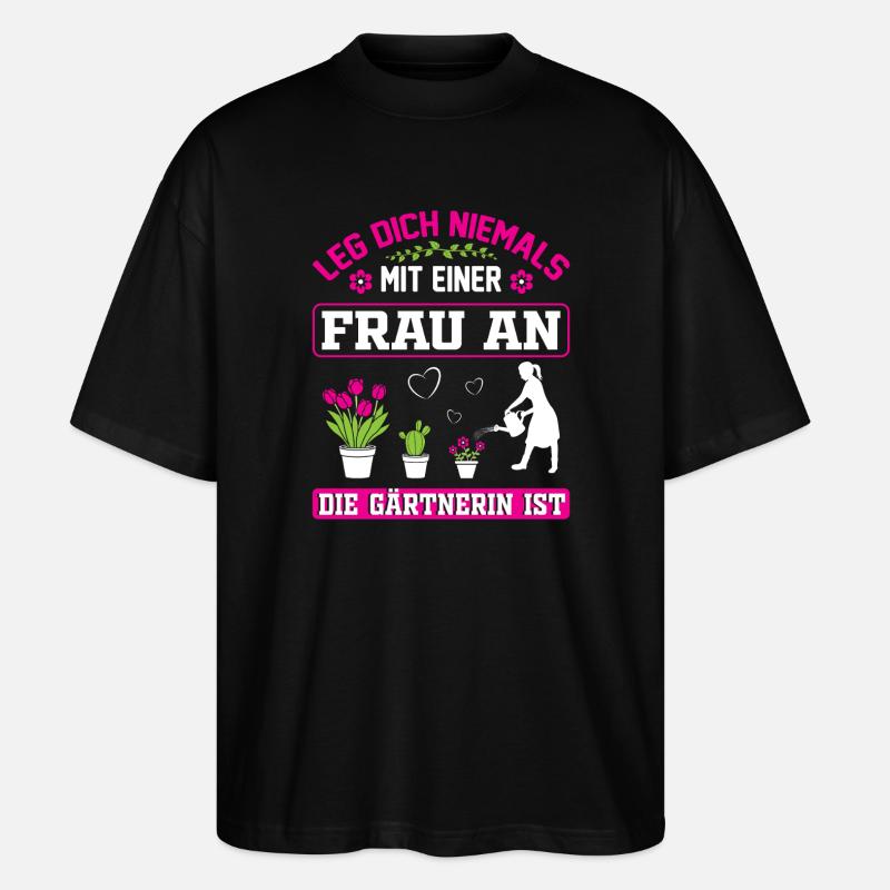 Garten Gärtner Gärtnern Gartenarbeit Gartenarbeit - Stanley/Stella Oversized Unisex Bio T-Shirt Blaster 2.0 - Schwarz