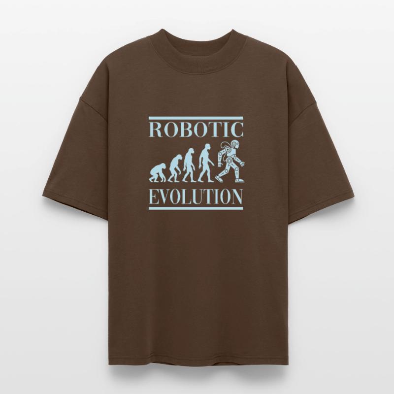 Robot Évolution Progrès Avenir Humain T-shirt bio Blaster 2.0 coupe oversize Stanley/Stella Unisexe