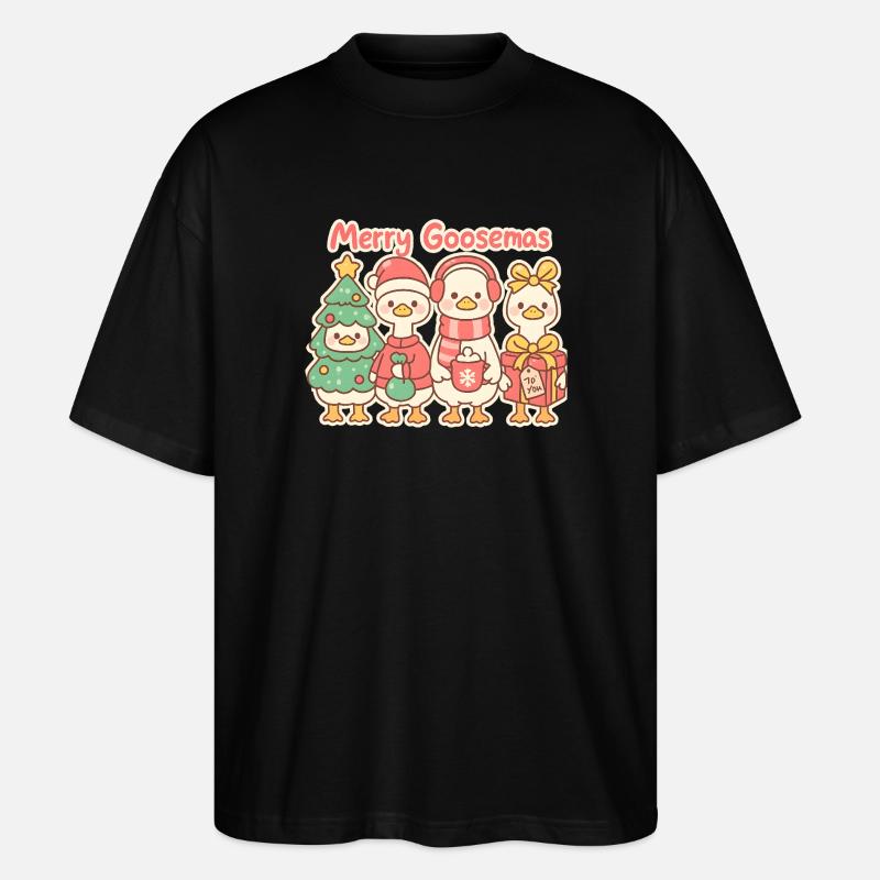 Trio de joyeux maquereaux, Canetons - T-shirt bio Blaster 2.0 coupe oversize Stanley/Stella Unisexe - noir