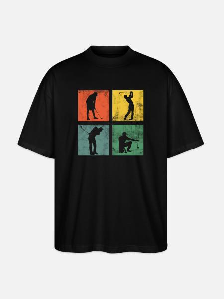Golfer Golfer Golf Golf Gift - Stanley/Stella Oversized Unisex Organic T-shirt Blaster 2.0 - black