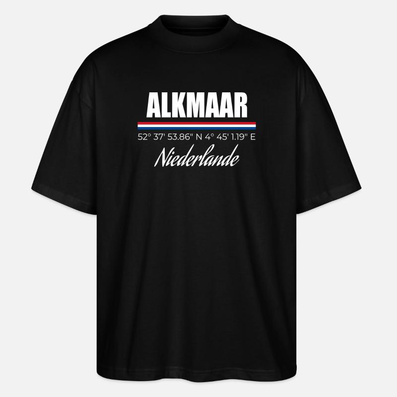 Alkmaar - Stanley/Stella Oversized Unisex Bio T-Shirt Blaster 2.0 - Schwarz