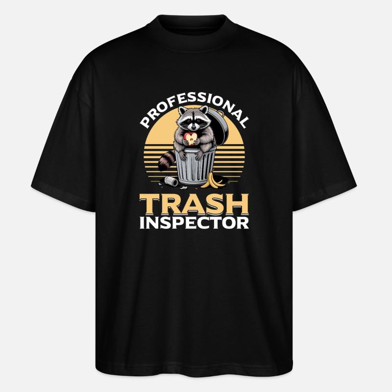 Drôle de raton laveur - T-shirt bio Blaster 2.0 coupe oversize Stanley/Stella Unisexe - noir