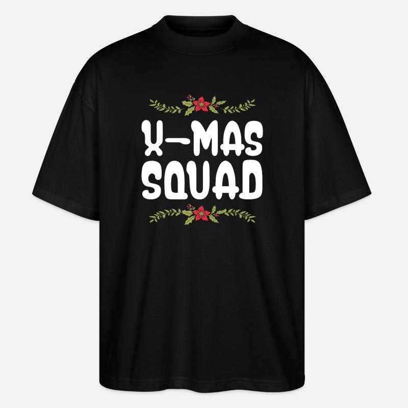 X-Mas Squad - Stanley/Stella Oversized Unisex Bio T-Shirt Blaster 2.0 - Schwarz