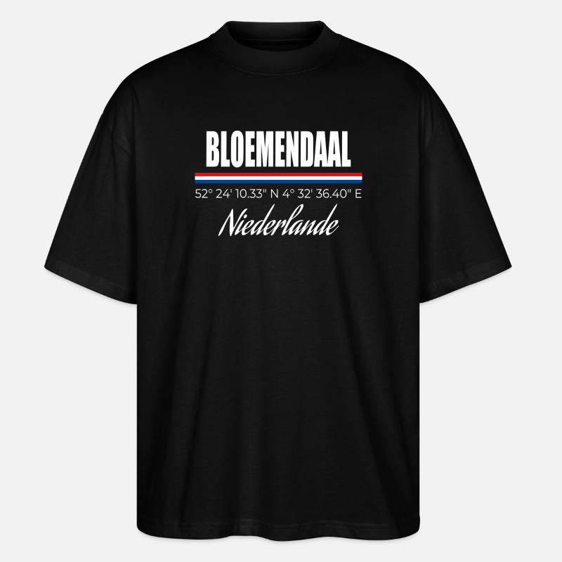 Bloemendaal - Stanley/Stella Oversized Unisex Organic T-shirt Blaster 2.0 - black