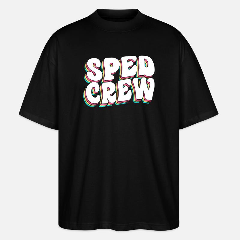 Sonderschule Lehrer Förderschule Pädagoge - Stanley/Stella Oversized Unisex Bio T-Shirt Blaster 2.0 - Schwarz