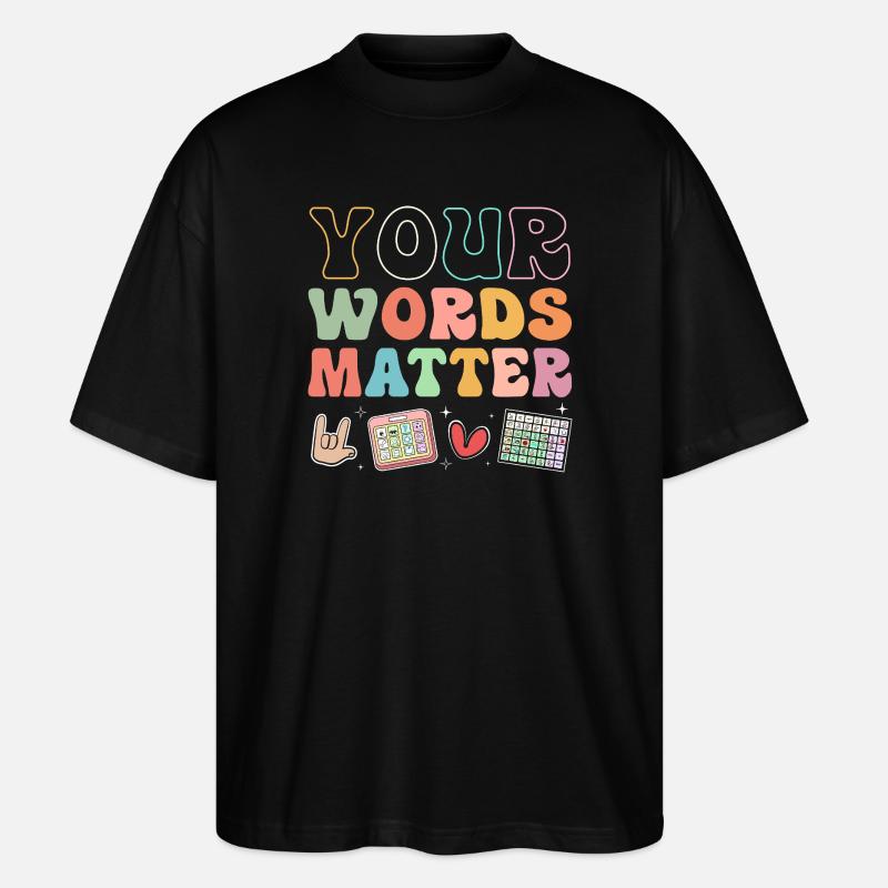 Pédagogue en éducation spécialisée - T-shirt bio Blaster 2.0 coupe oversize Stanley/Stella Unisexe - noir