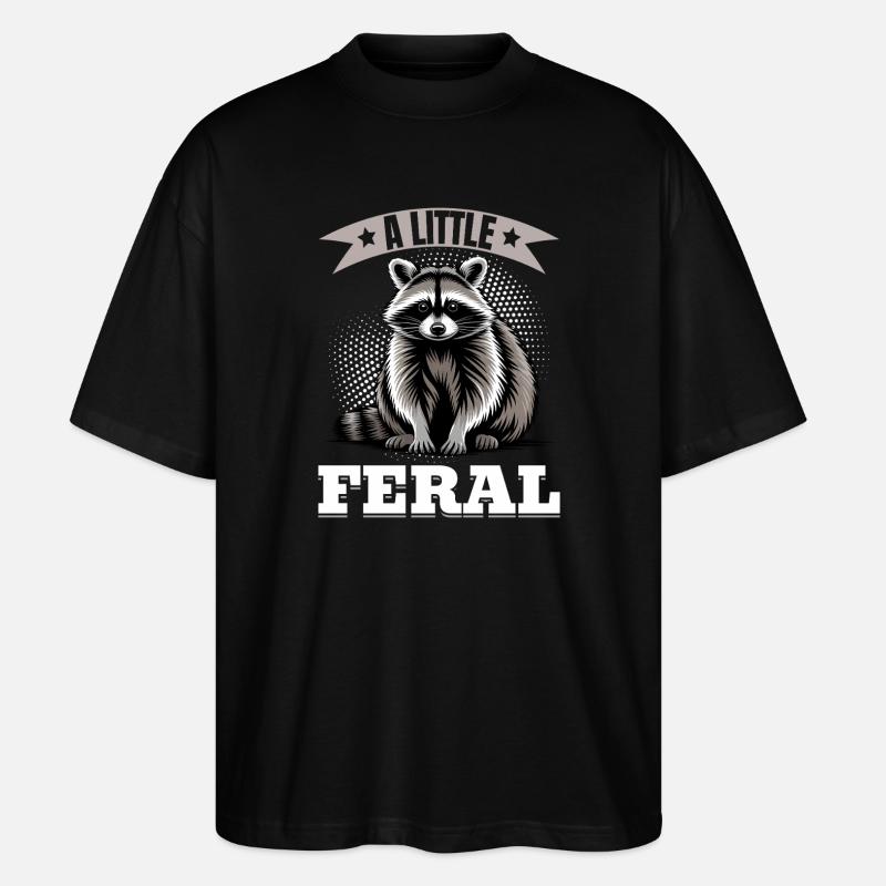 Drôle de raton laveur - T-shirt bio Blaster 2.0 coupe oversize Stanley/Stella Unisexe - noir