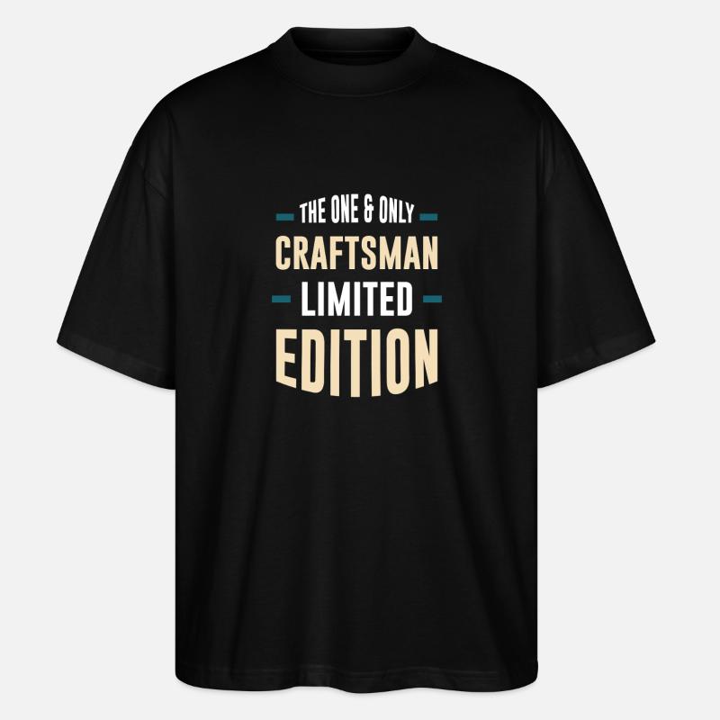 Craftsman Limited Edition Typo - Stanley/Stella Oversized Unisex Bio T-Shirt Blaster 2.0 - Schwarz