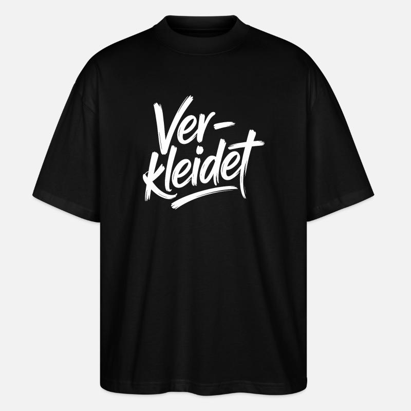Verkleidet Kostüm Verkleidung Fasching Karneval - Stanley/Stella Oversized Unisex Bio T-Shirt Blaster 2.0 - Schwarz