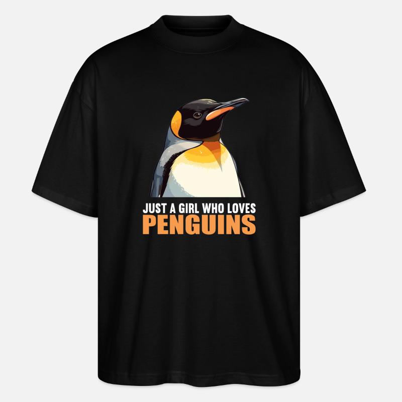 Penguins Penguin - Stanley/Stella Oversized Unisex Organic T-shirt Blaster 2.0 - black