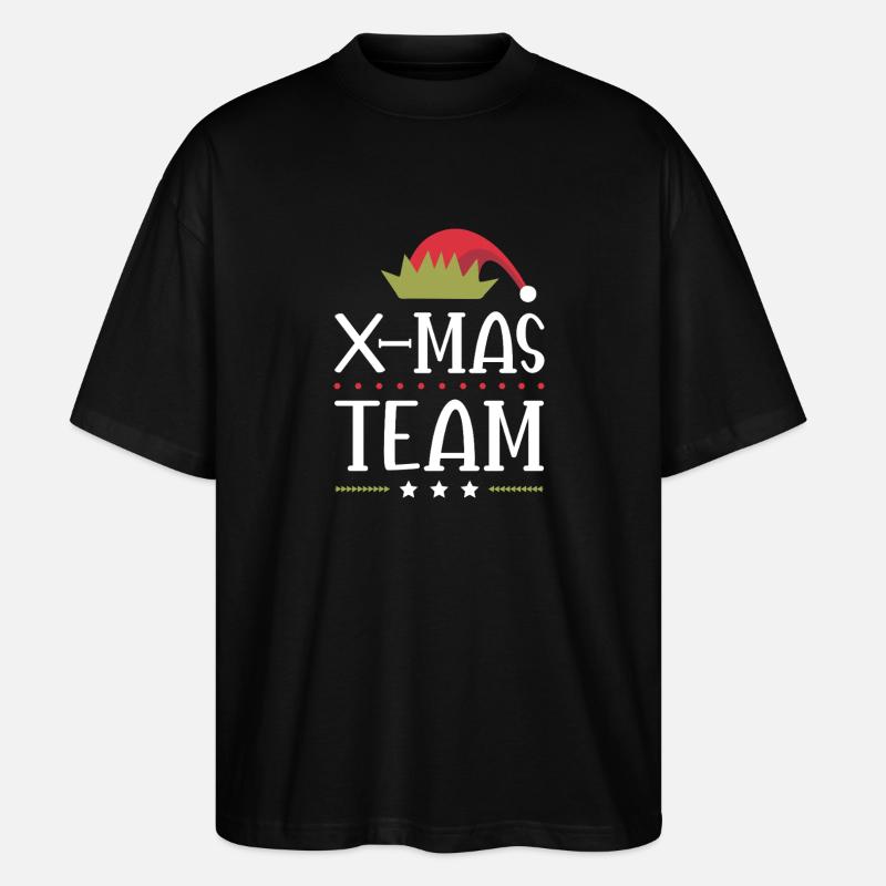 X-Mas Squad - Stanley/Stella Oversized Unisex Bio T-Shirt Blaster 2.0 - Schwarz
