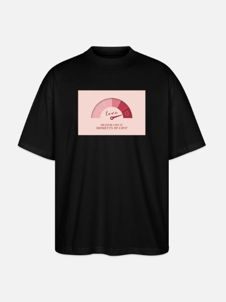 Mål livet i øjeblikke af kærlighed - Stanley/Stella Oversize Unisex Øko T-shirt Blaster 2.0 - sort