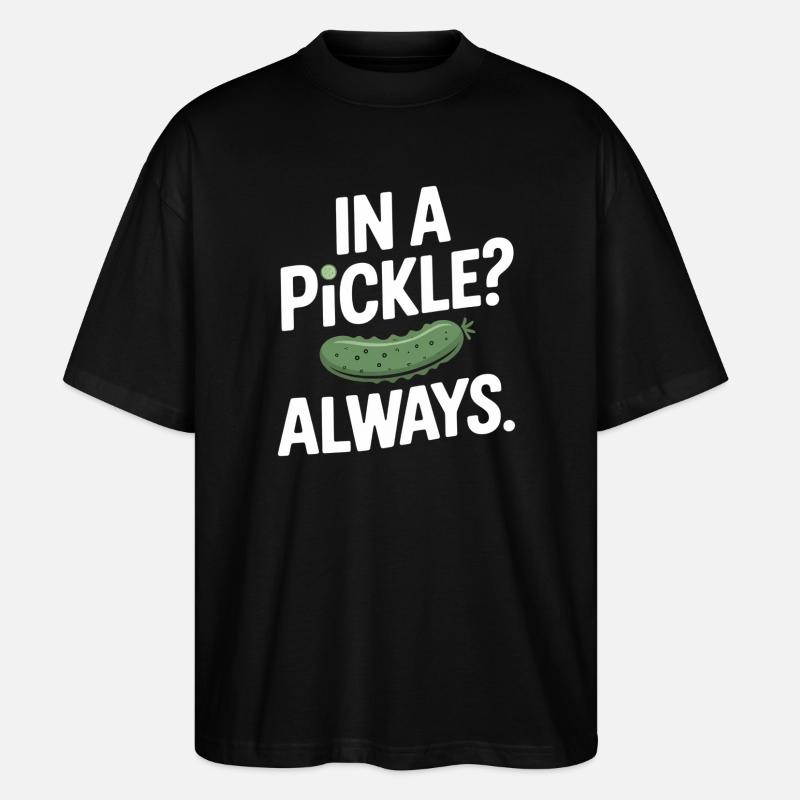 Dans un cornichon Toujours concombre Humour Dire Anglais - T-shirt bio Blaster 2.0 coupe oversize Stanley/Stella Unisexe - noir