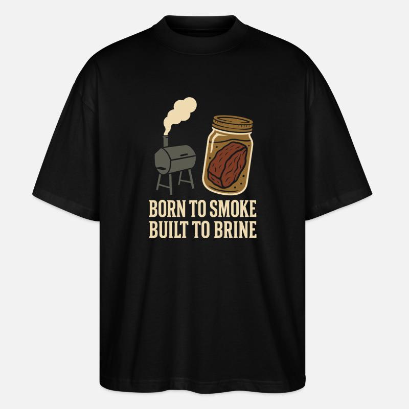 Fleischräucherofen Jerky Maker Bbq - Stanley/Stella Oversized Unisex Bio T-Shirt Blaster 2.0 - Schwarz