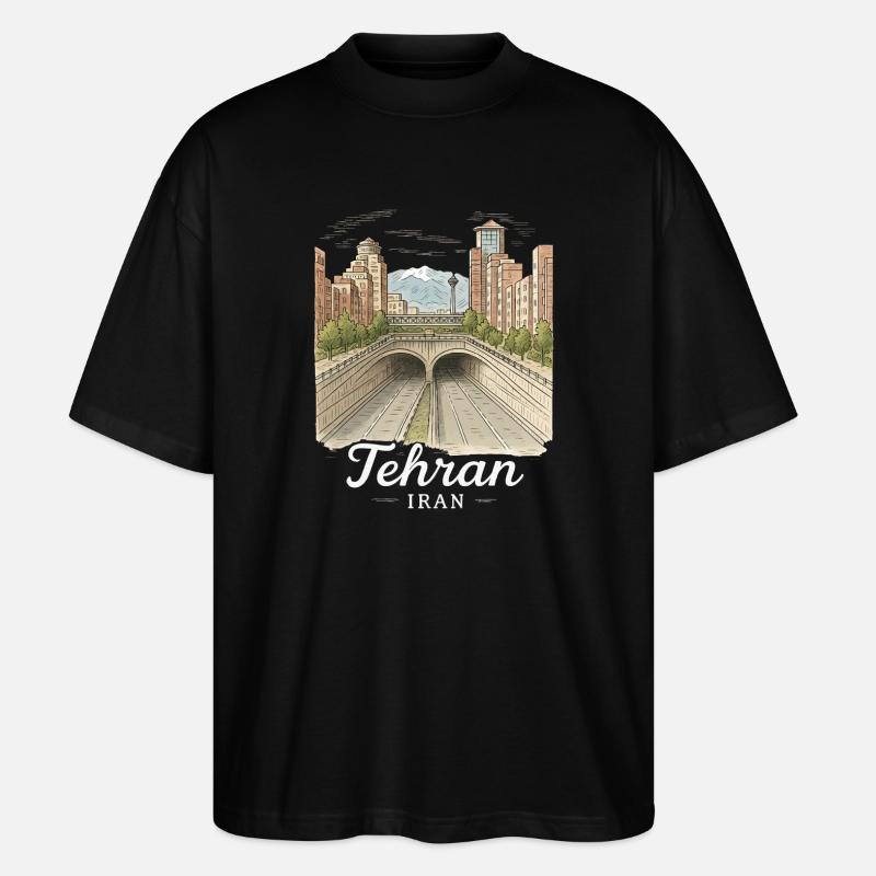 Teheran Iran - Stanley/Stella Oversized Unisex Bio T-Shirt Blaster 2.0 - Schwarz