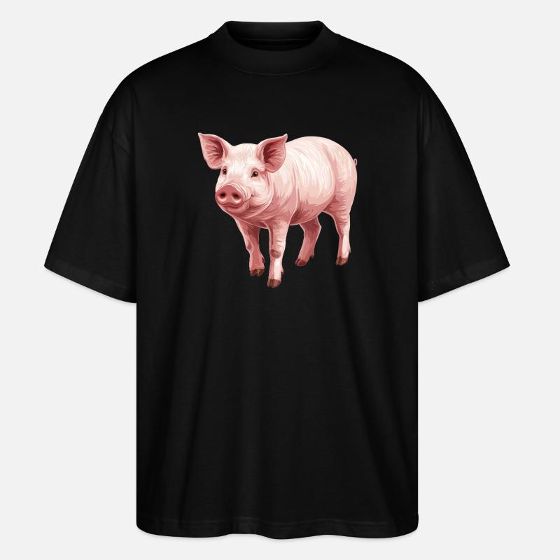Cochon Cochon - T-shirt bio Blaster 2.0 coupe oversize Stanley/Stella Unisexe - noir