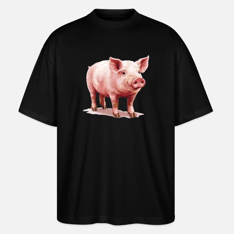 Cochon Cochon - T-shirt bio Blaster 2.0 coupe oversize Stanley/Stella Unisexe - noir