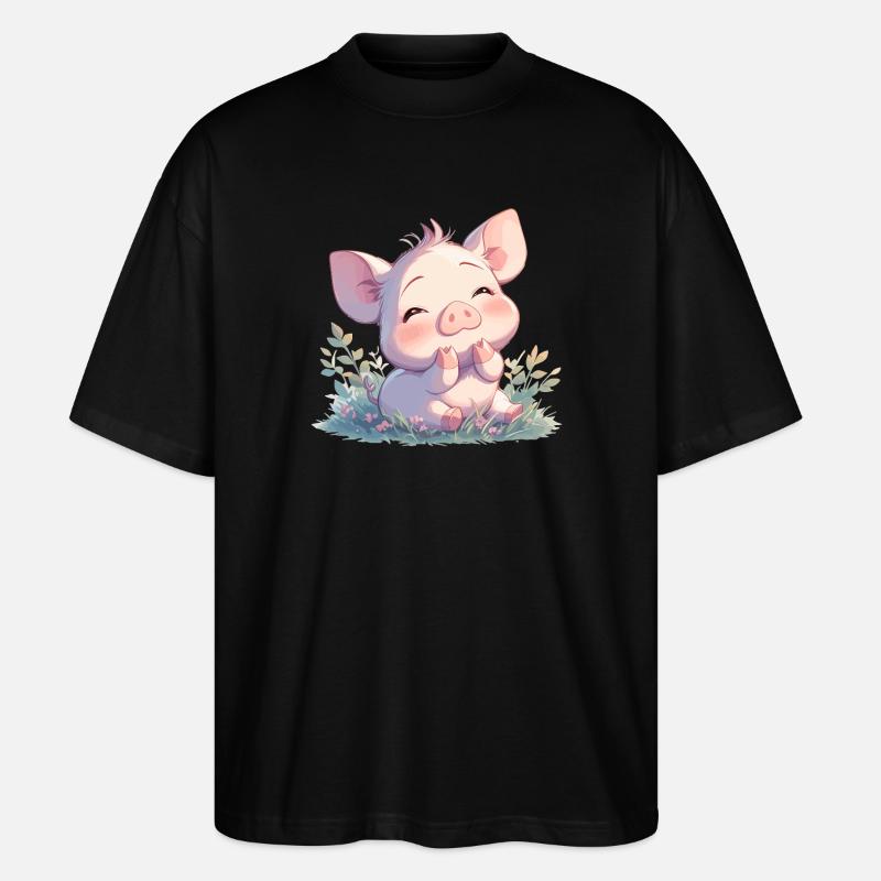 Cochon Cochon - T-shirt bio Blaster 2.0 coupe oversize Stanley/Stella Unisexe - noir