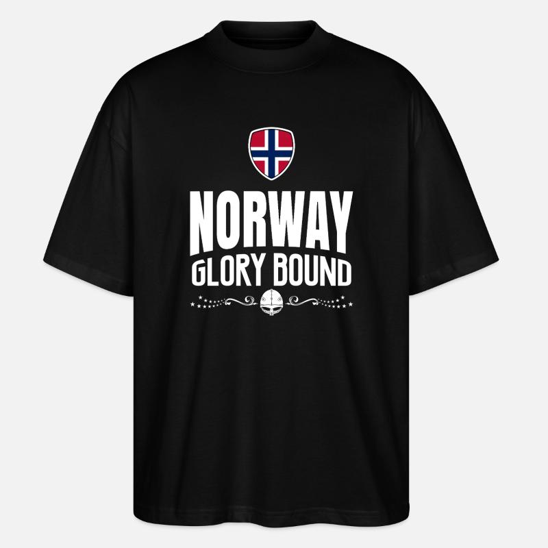 NORWEGEN-RUHM - Stanley/Stella Oversized Unisex Bio T-Shirt Blaster 2.0 - Schwarz