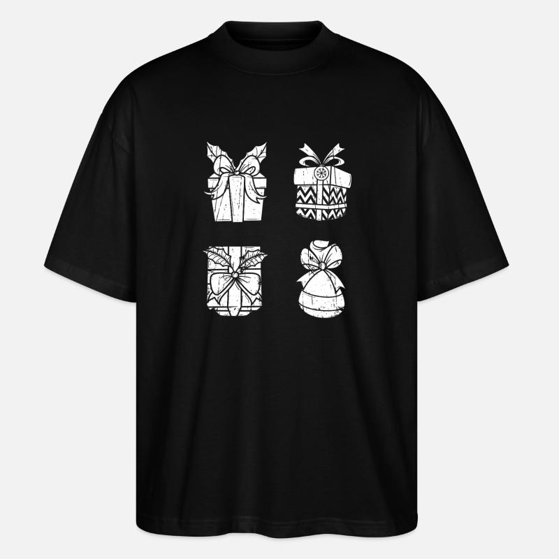 Noël du Père Noël - T-shirt bio Blaster 2.0 coupe oversize Stanley/Stella Unisexe - noir