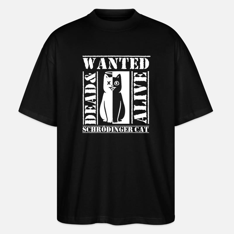 Schrödingers Katze - Stanley/Stella Oversized Unisex Bio T-Shirt Blaster 2.0 - Schwarz