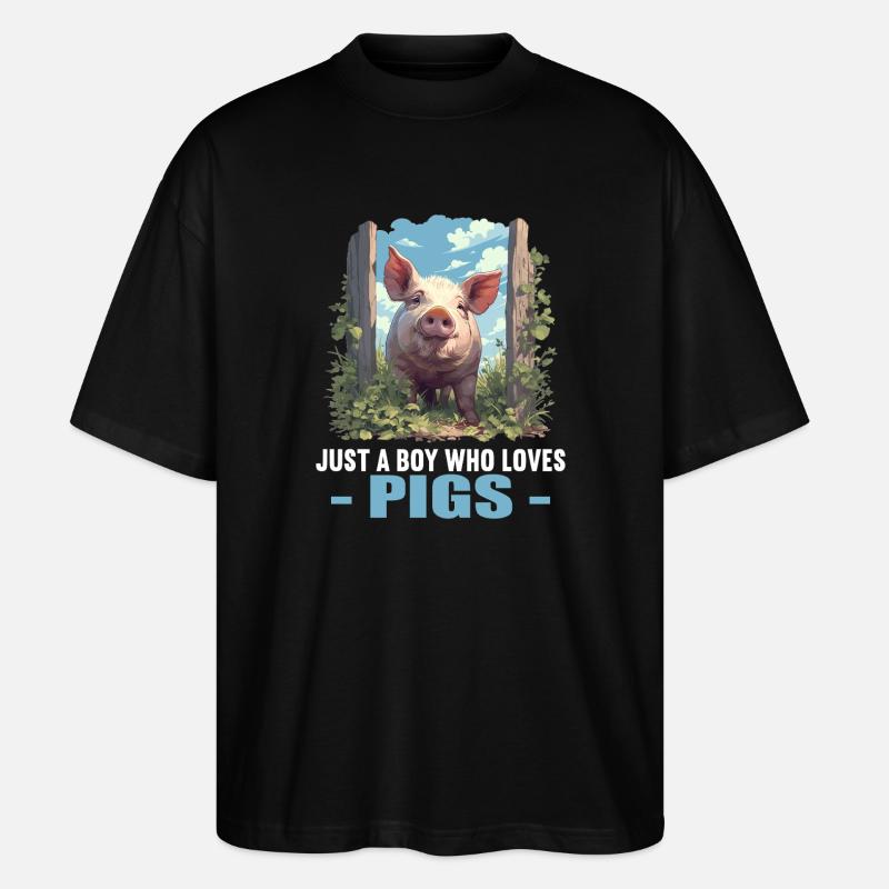 Cochon Cochon - T-shirt bio Blaster 2.0 coupe oversize Stanley/Stella Unisexe - noir