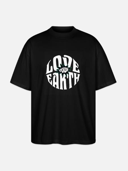 Aime ta Terre - T-shirt bio Blaster 2.0 coupe oversize Stanley/Stella Unisexe - noir