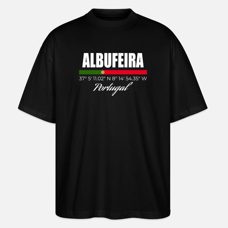 Albufeira - Stanley/Stella Oversized Unisex Bio T-Shirt Blaster 2.0 - Schwarz