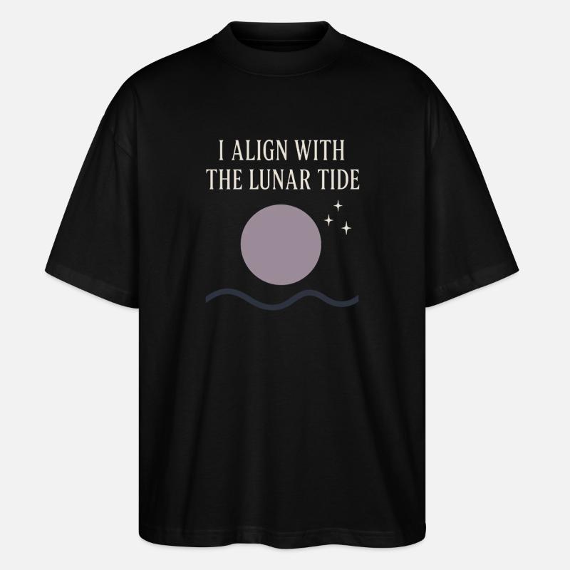 Déesse Lunaire du cycle lunaire intentionnellement - T-shirt bio Blaster 2.0 coupe oversize Stanley/Stella Unisexe - noir